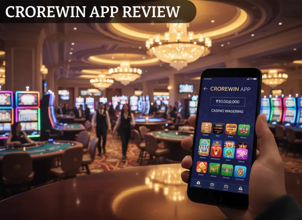 Crorewin app review and casino wagering features