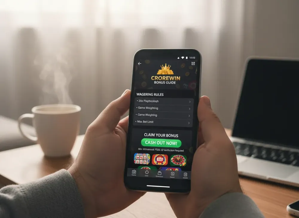 Crorewin bonus guide to wagering rules and claims