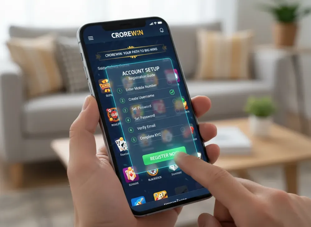 Crorewin registration guide for account setup